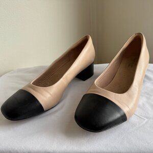 Clarks Cap Toe Color Block Heel 9W